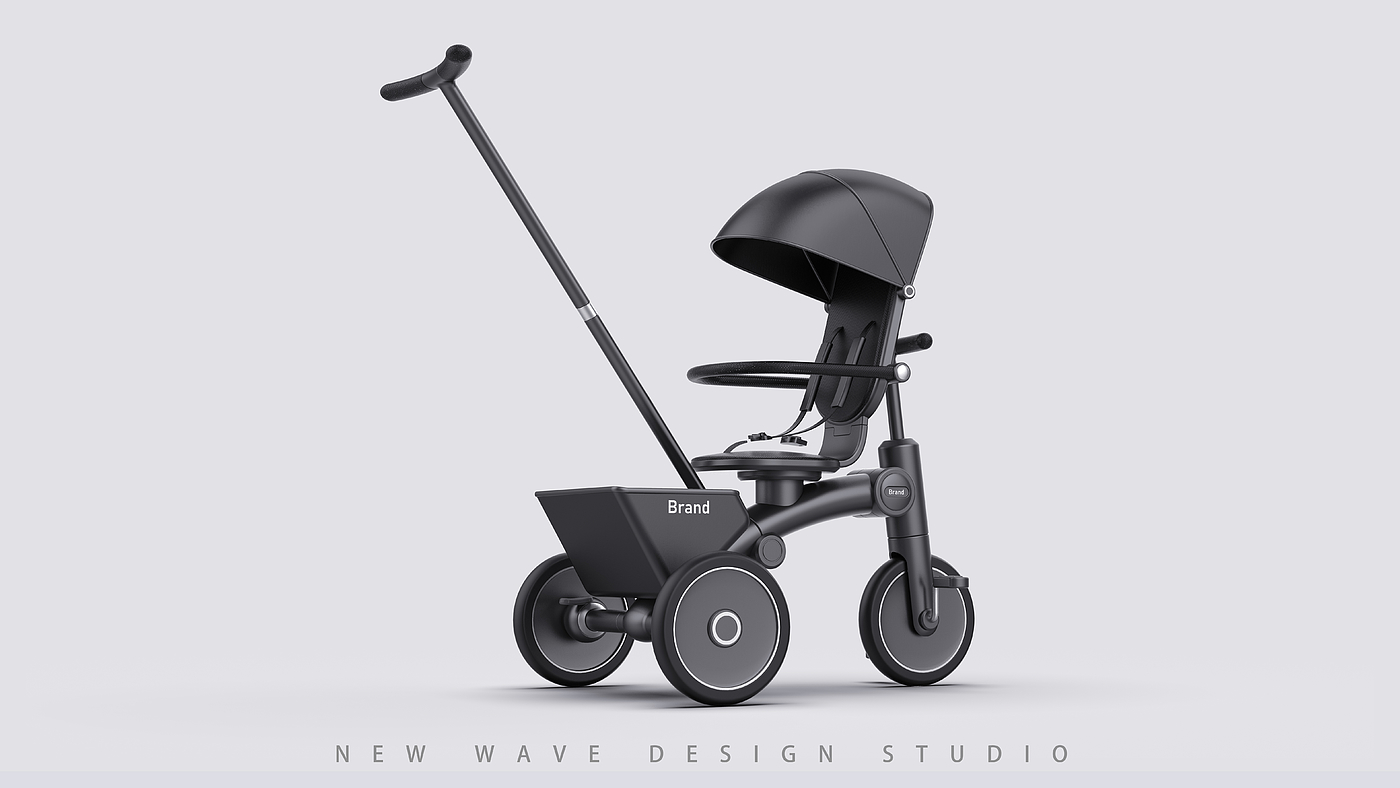 婴儿车，母婴，儿童车，三轮车，工业设计，产品设计，