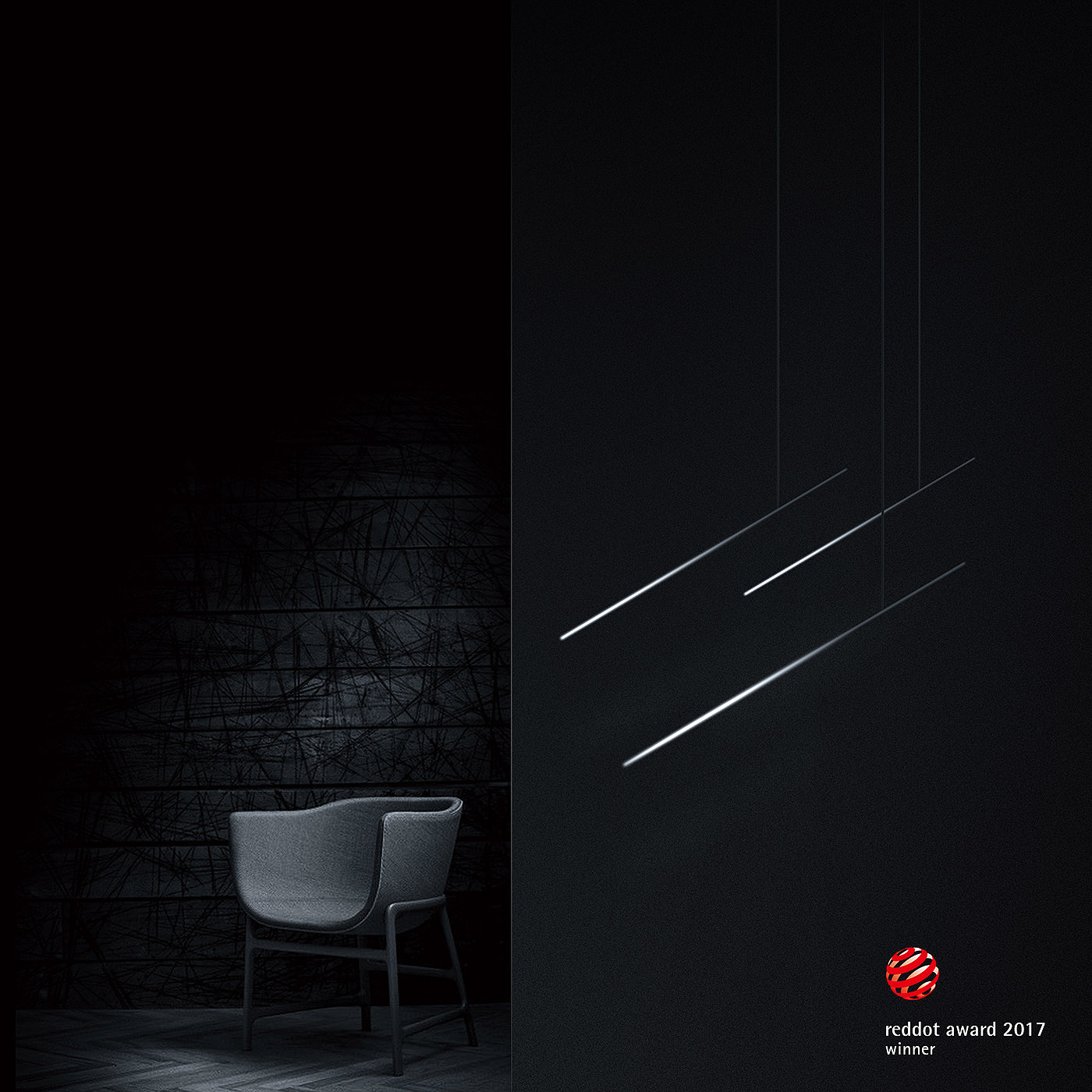 2017 red dot，meteor shower，Gradual change，originality，a chandelier，