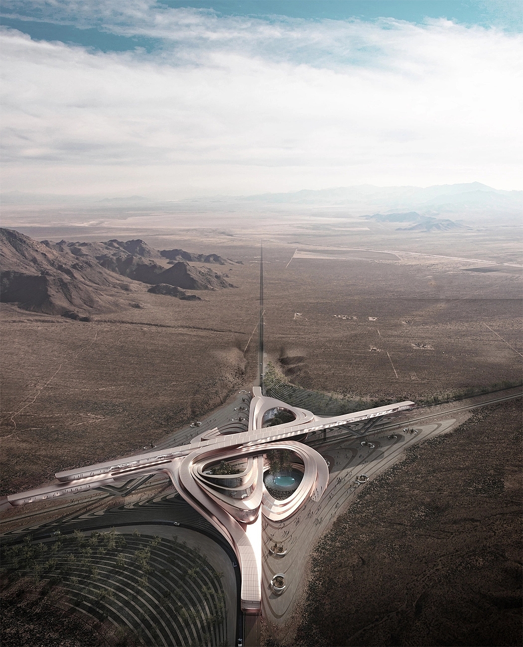 Architecture，hyperloop，industrial design，Outdoor architecture，