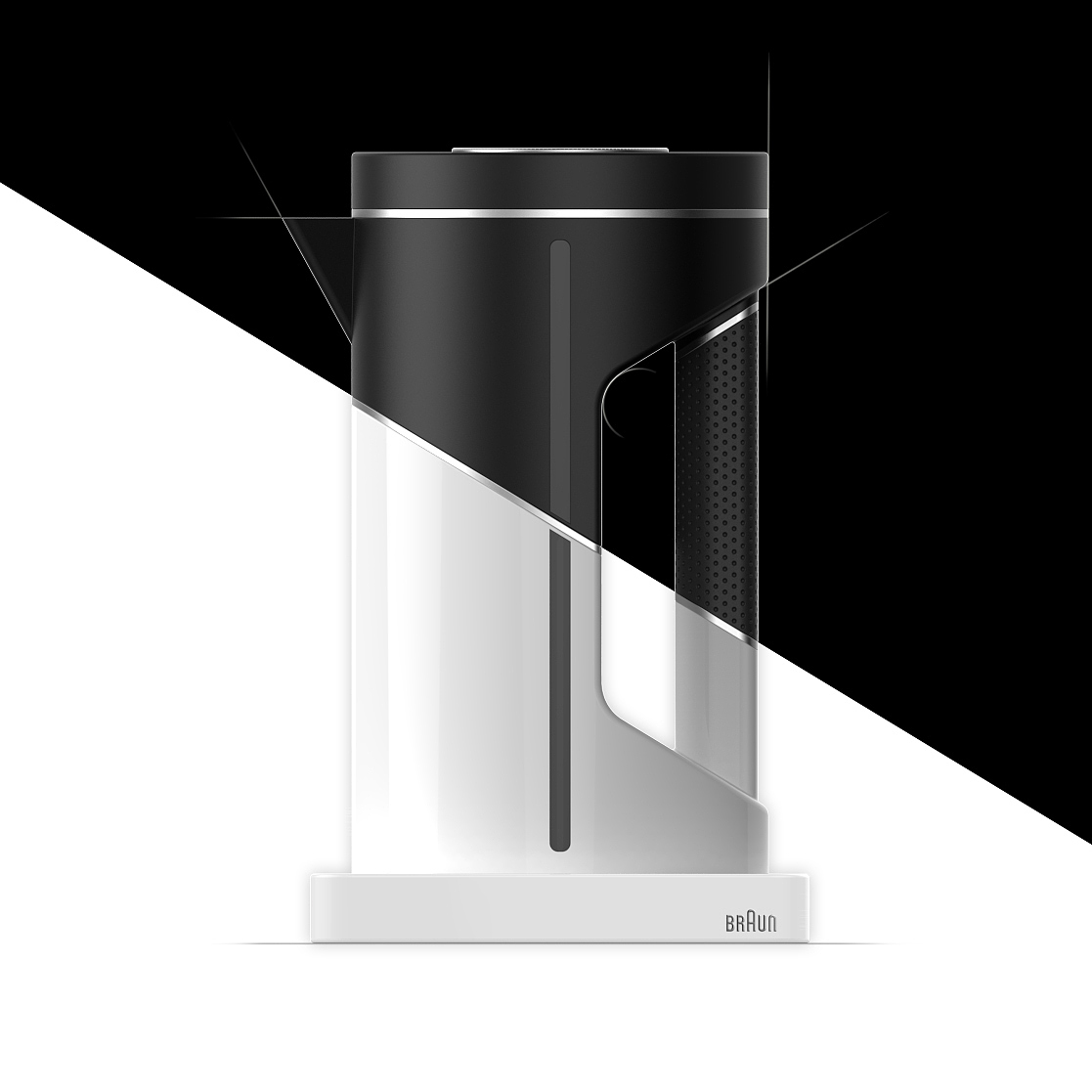 braun，Brown，Electric hot kettle，Hand drawn，