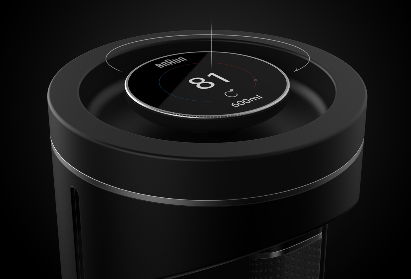 braun，Brown，Electric hot kettle，Hand drawn，