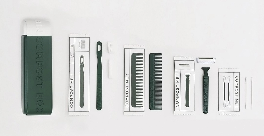 Green box，wash supplies，Degradable material，environment protection，