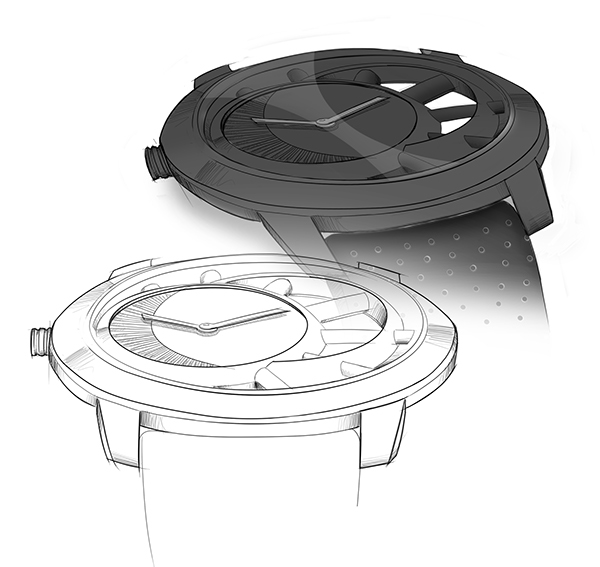 ultrathin，2014 red dot award，titanium alloy，Watch design，red dot，Minimalism，high-precision，