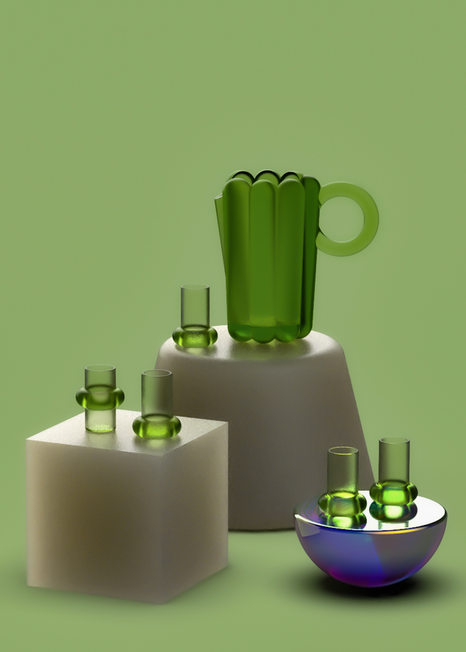 glass，Glass products，flower receptacle，@50yushi，