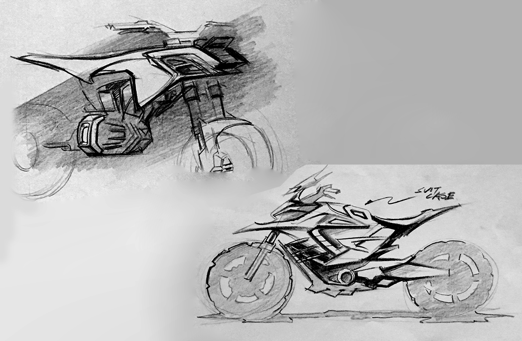 Hand drawn，motorcycle，vehicle，sketch，sketch，Hand drawing exercise，