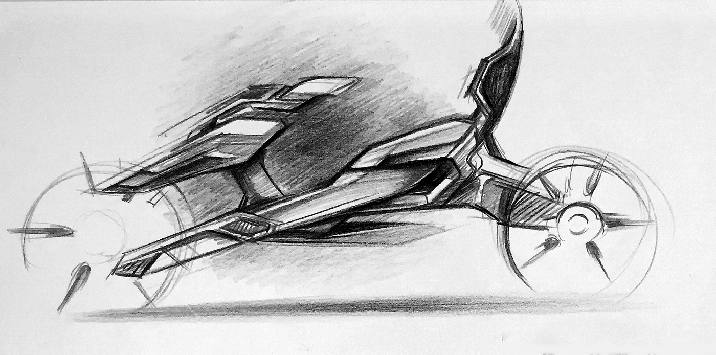 Hand drawn，motorcycle，vehicle，sketch，sketch，Hand drawing exercise，