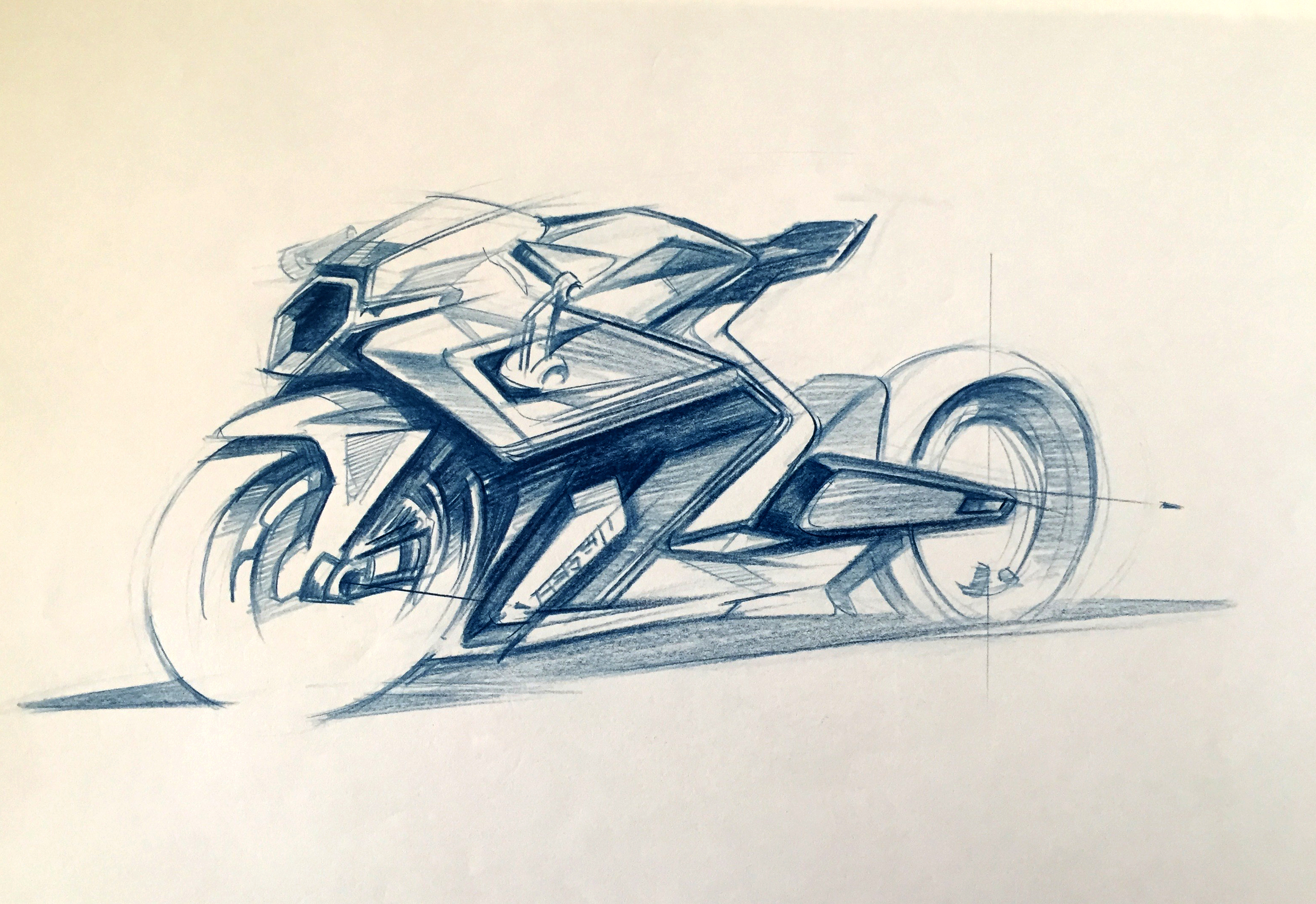Hand drawn，motorcycle，vehicle，sketch，sketch，Hand drawing exercise，