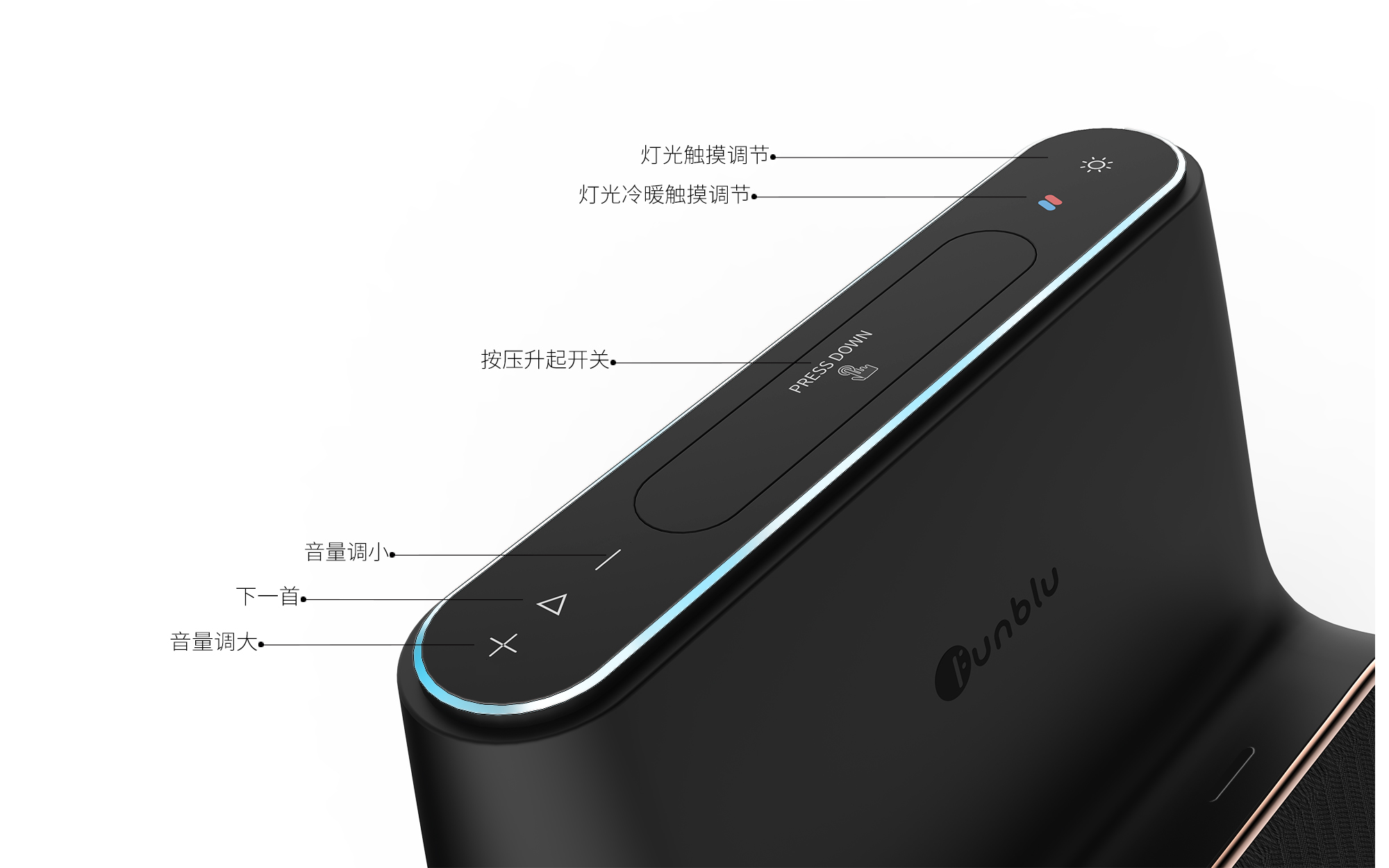 Night light，Wireless charging，loudspeaker box，