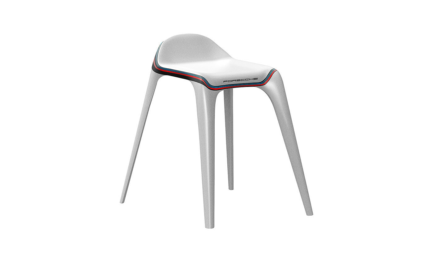 stool，Sports car，Porsche，