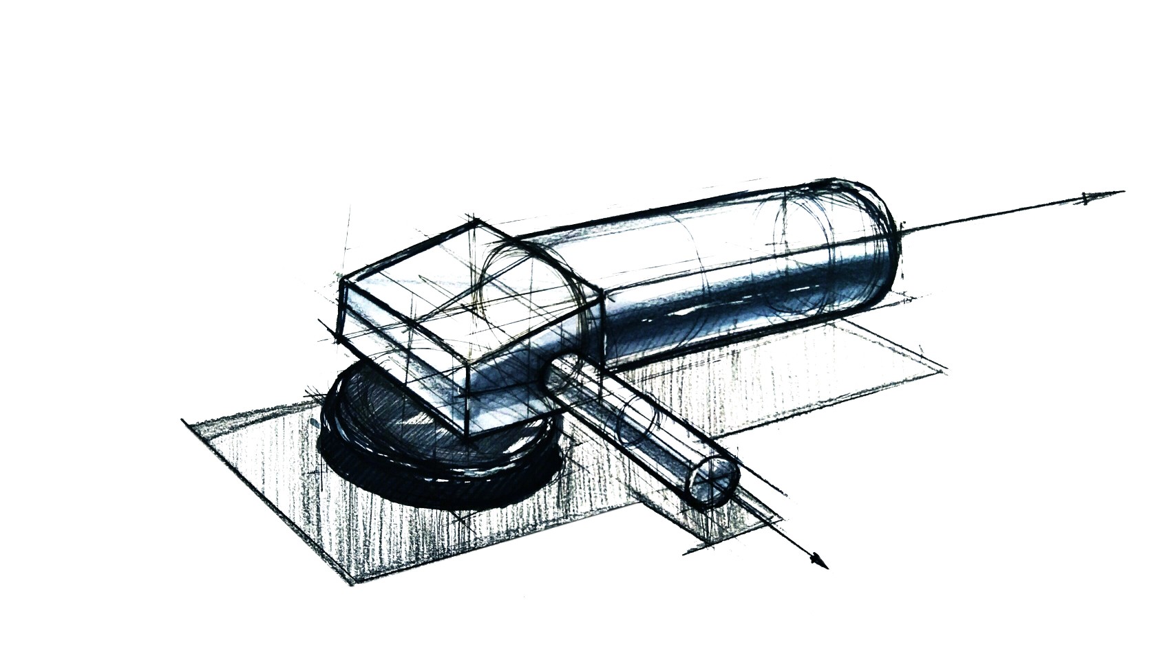 Industrial product design，Hand drawn sketch，