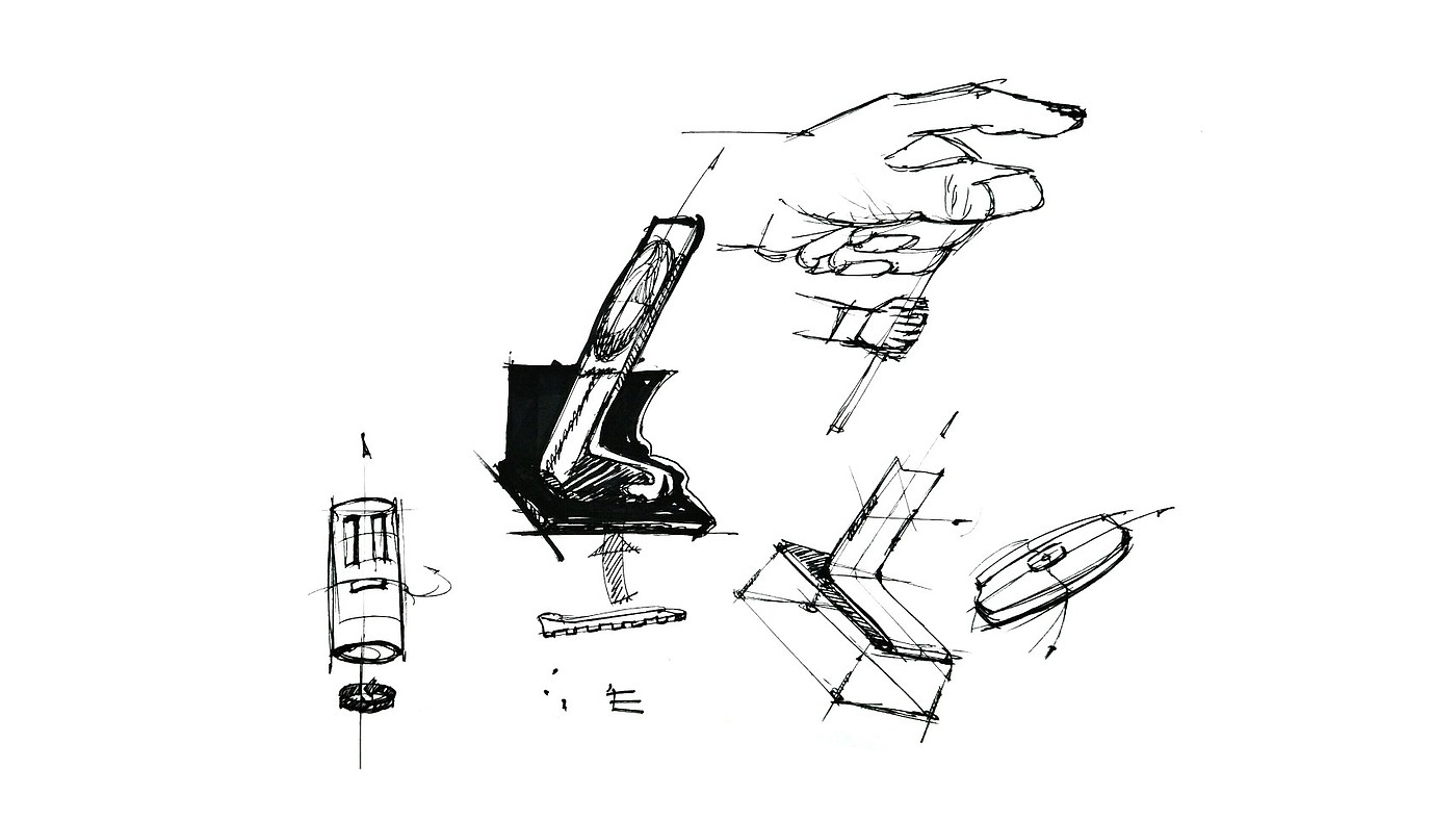 Industrial product design，Hand drawn sketch，