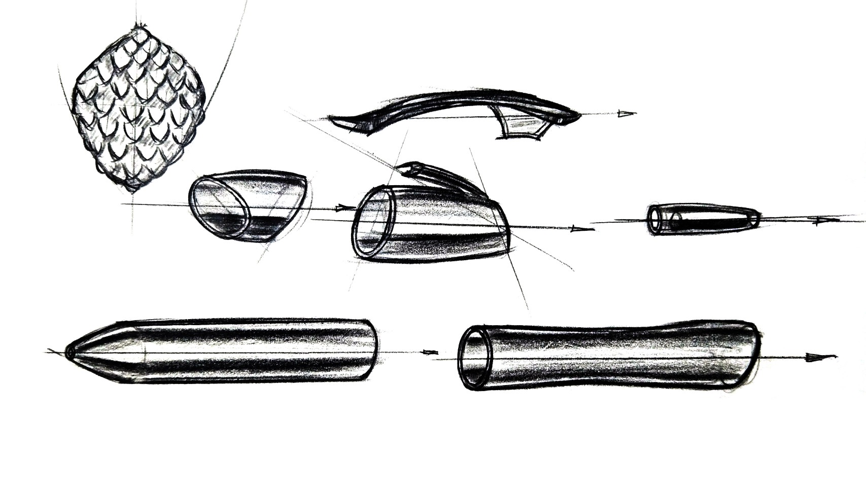 Industrial product design，Hand drawn sketch，