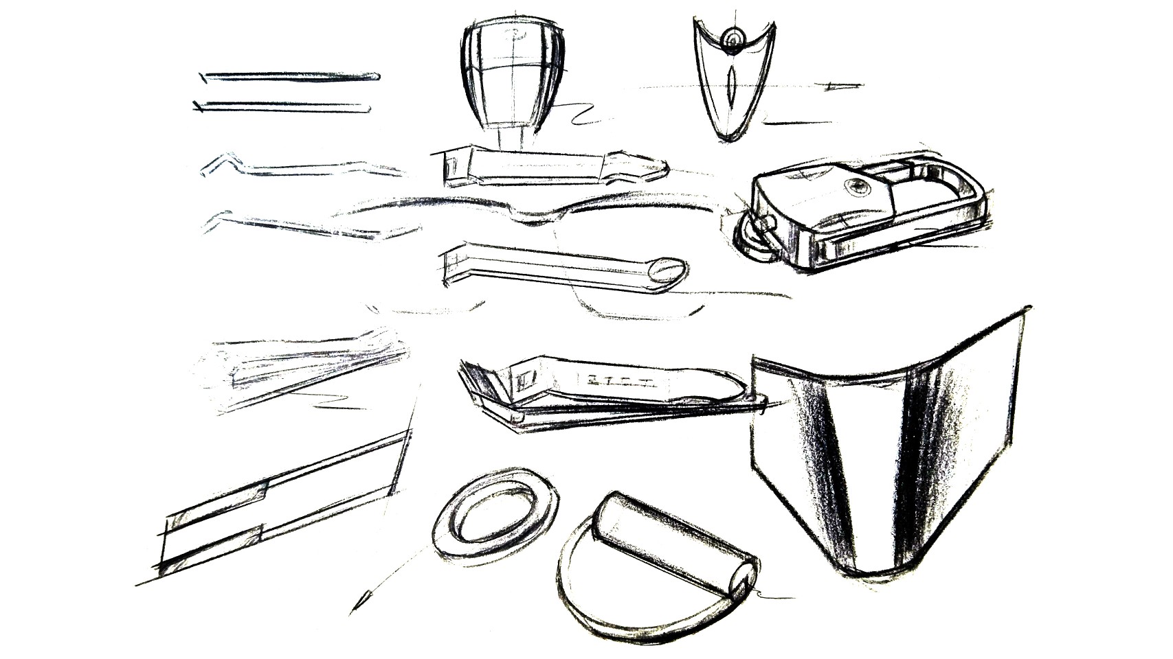 Industrial product design，Hand drawn sketch，