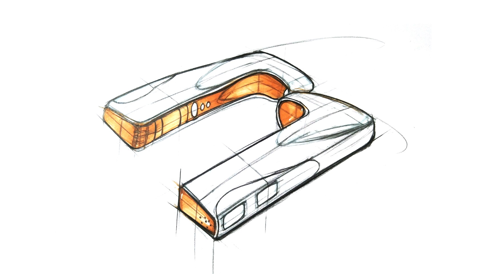 Industrial product design，Hand drawn sketch，