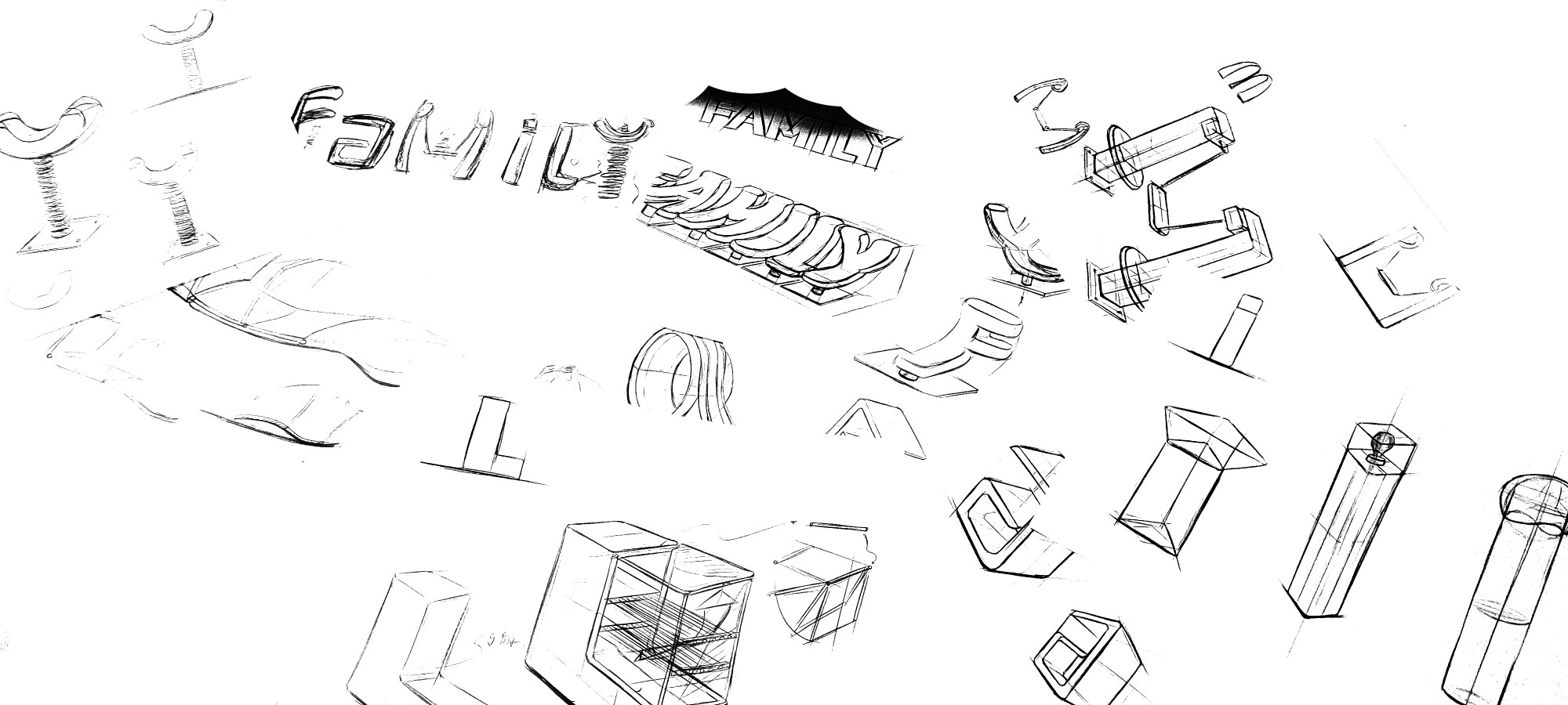 courtyard，Outdoor leisure，furniture，family，