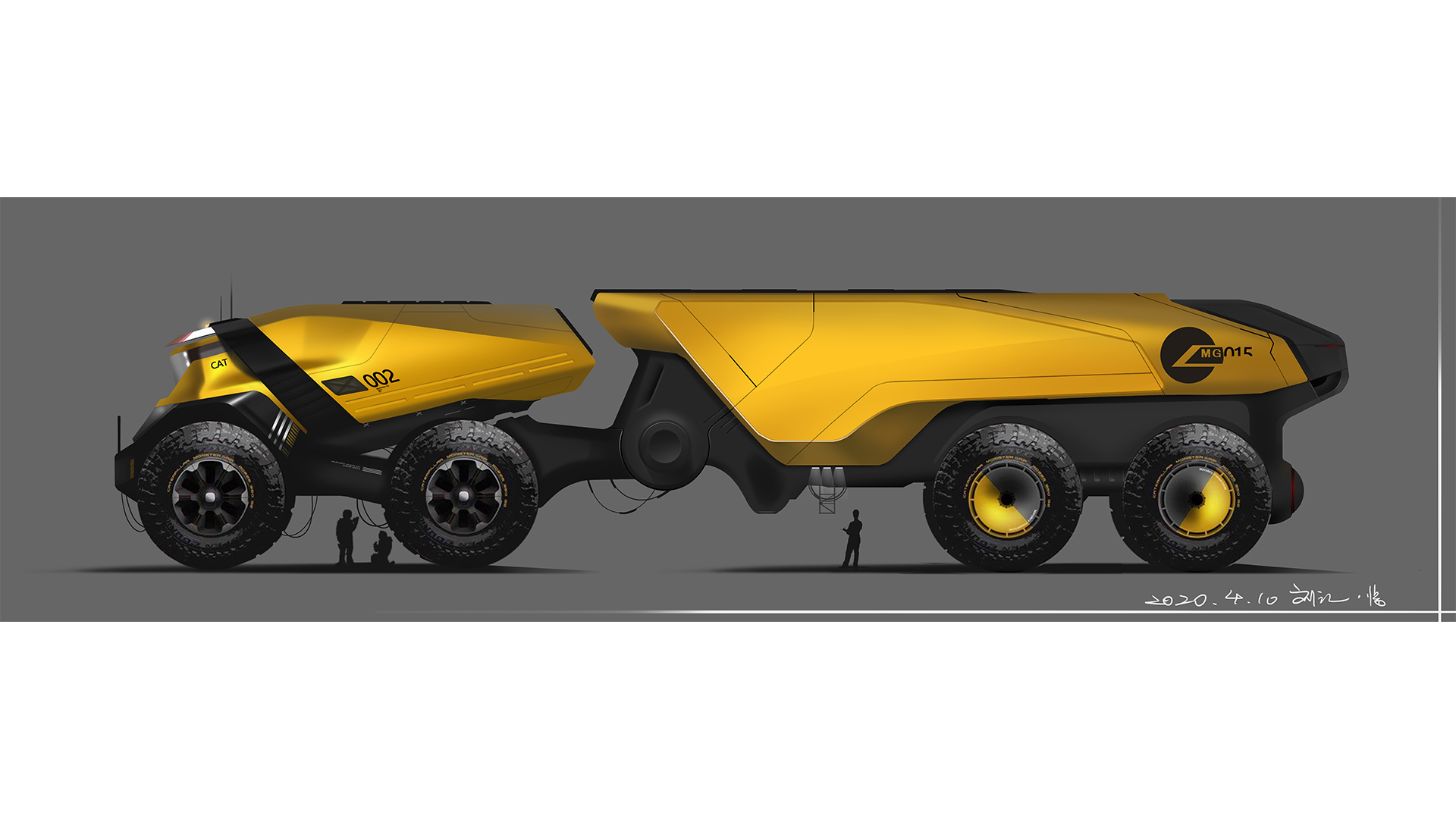 Mark pen hand drawing, PS board drawing，