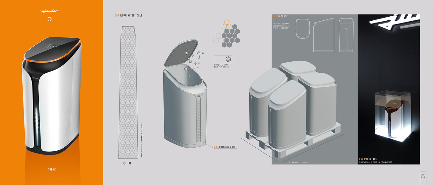 JUDO，Water softener，product design，Household Electric Appliances，