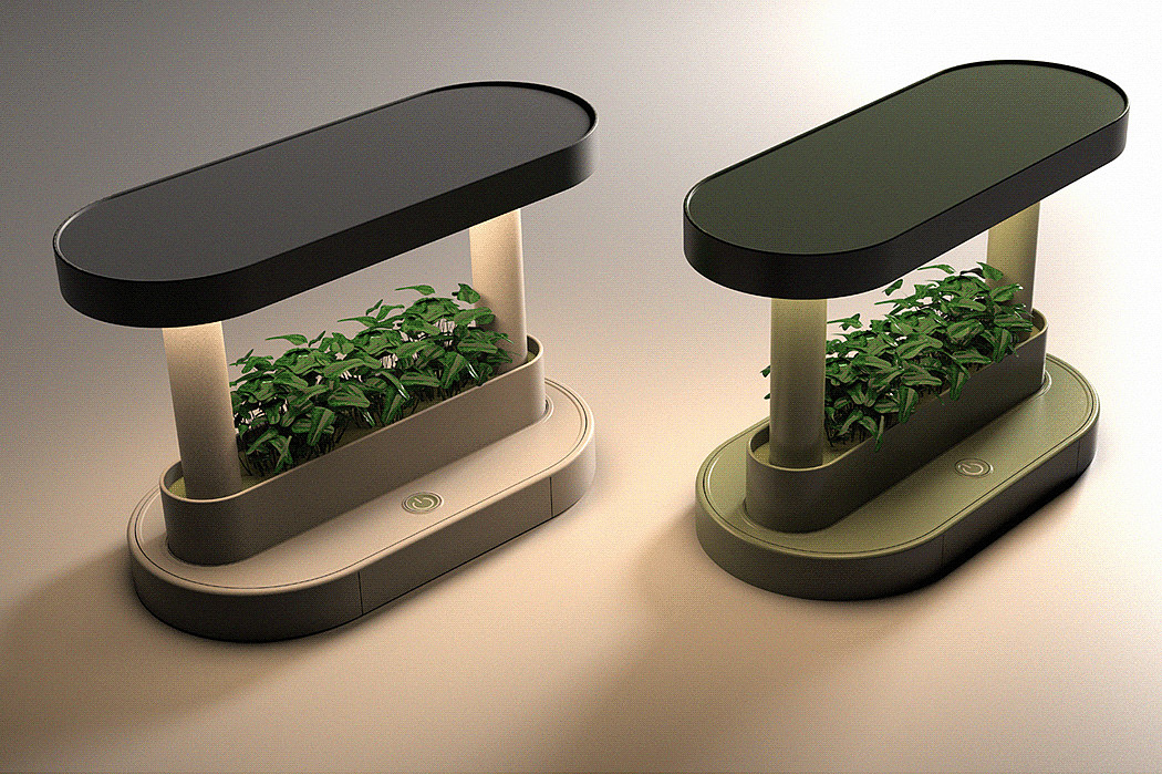 product design，Flowerpot，Desk lamp，Desk accessories，