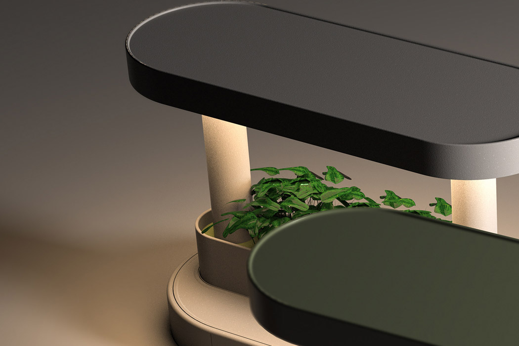 product design，Flowerpot，Desk lamp，Desk accessories，