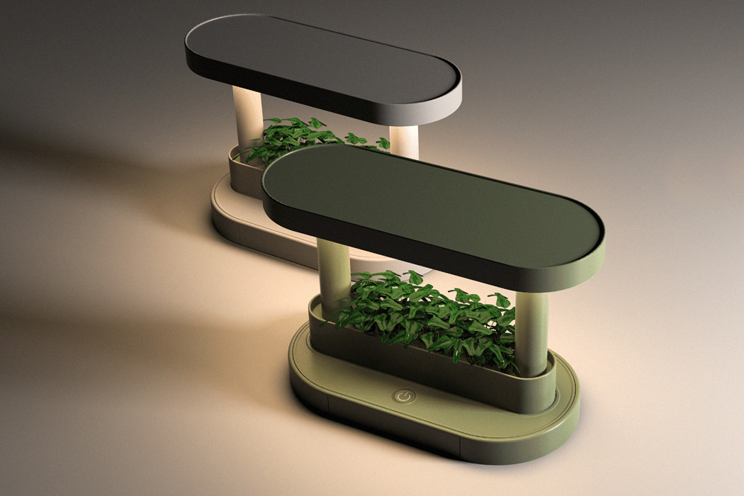 product design，Flowerpot，Desk lamp，Desk accessories，