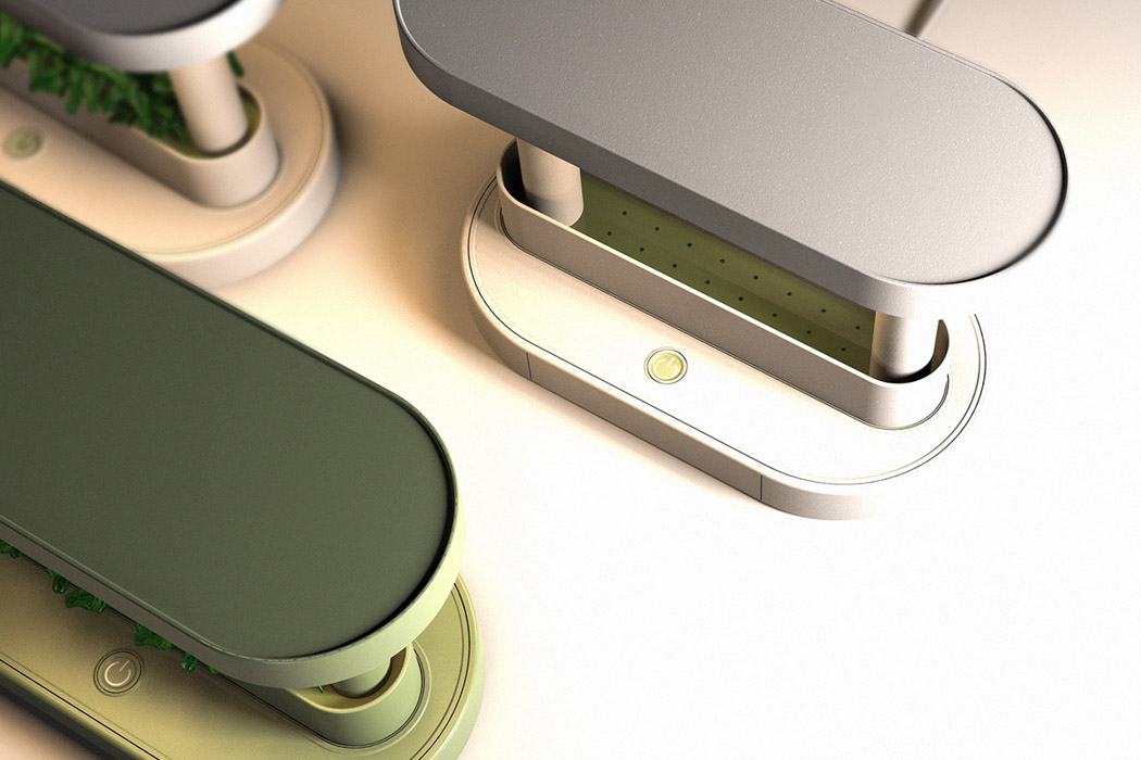 product design，Flowerpot，Desk lamp，Desk accessories，