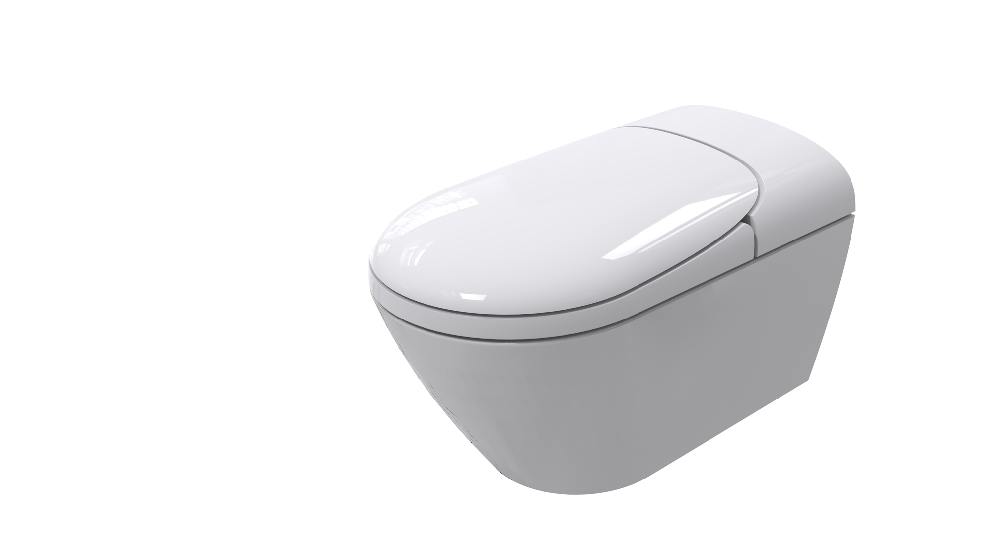 Wall mounted intelligent toilet，