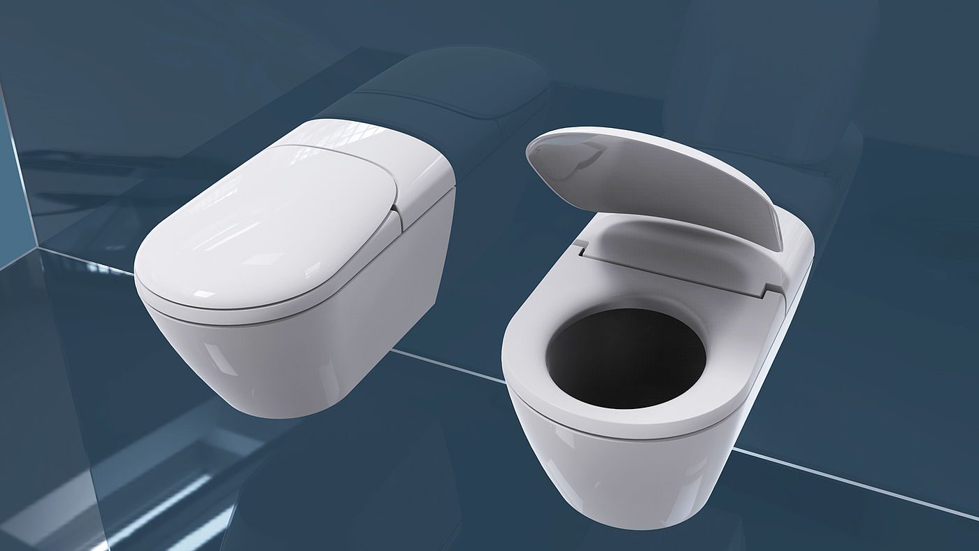 Wall mounted intelligent toilet，