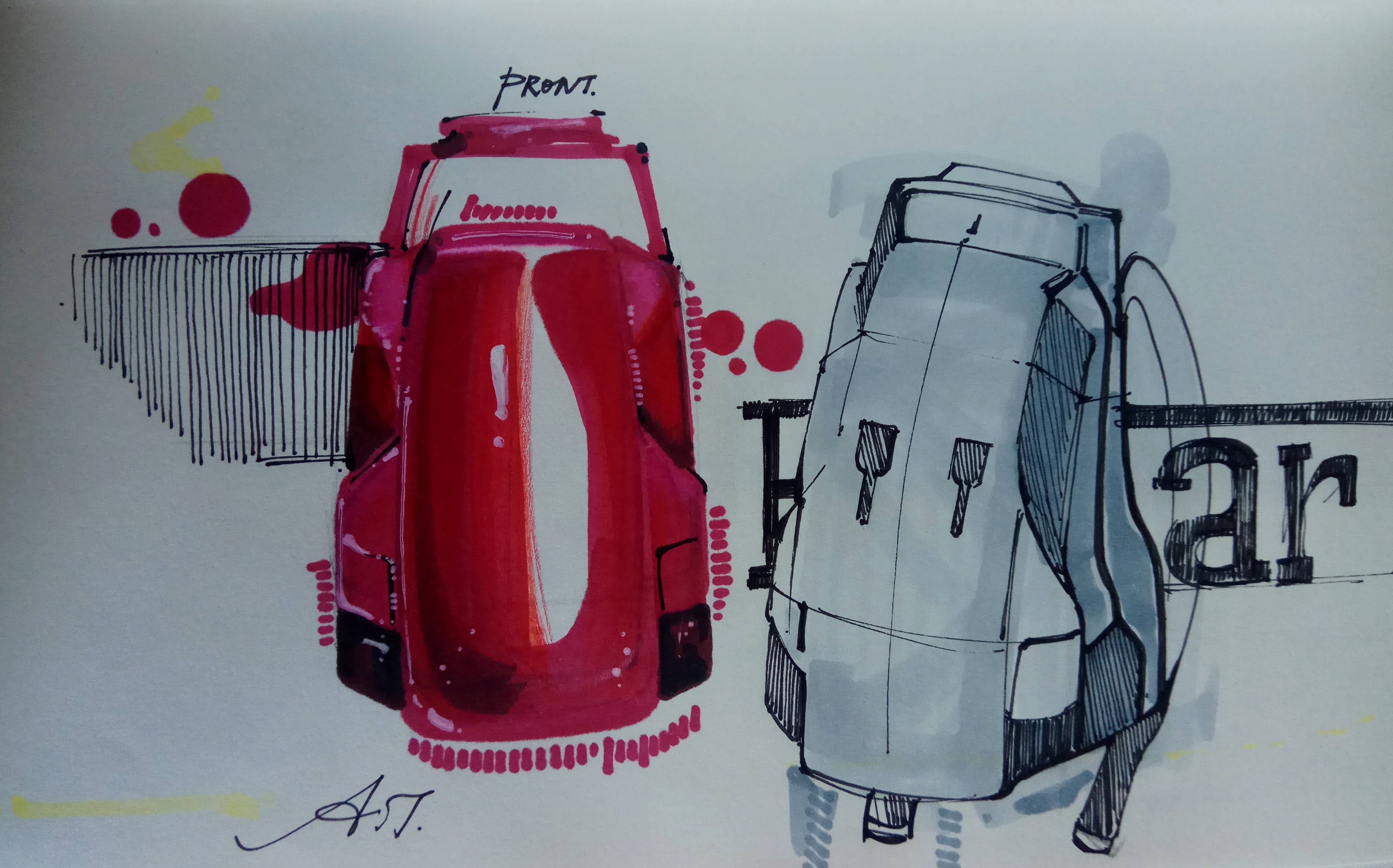 painting，sketch，Andrew，Copy，marker pen，