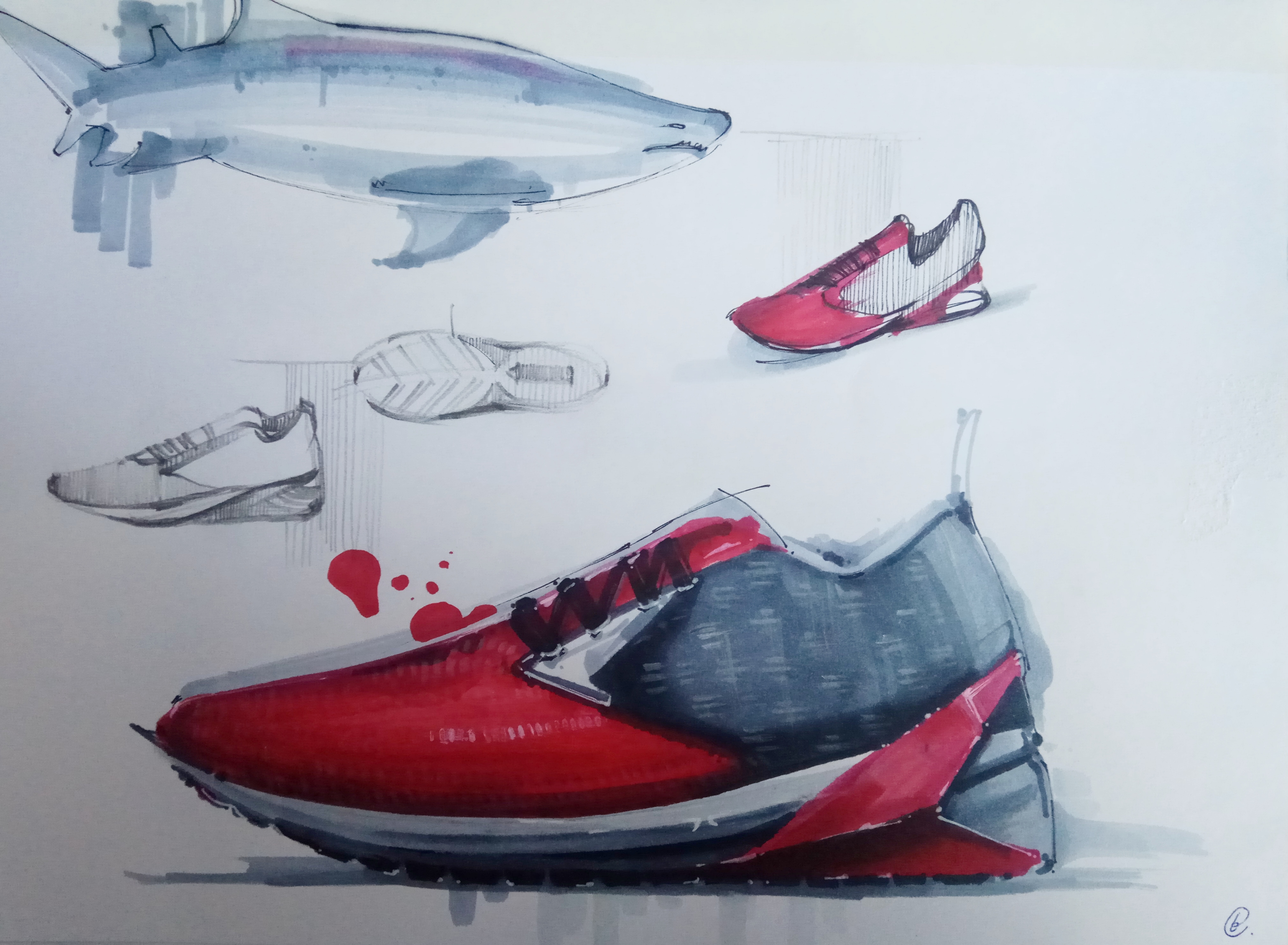 painting，sketch，Andrew，Copy，marker pen，