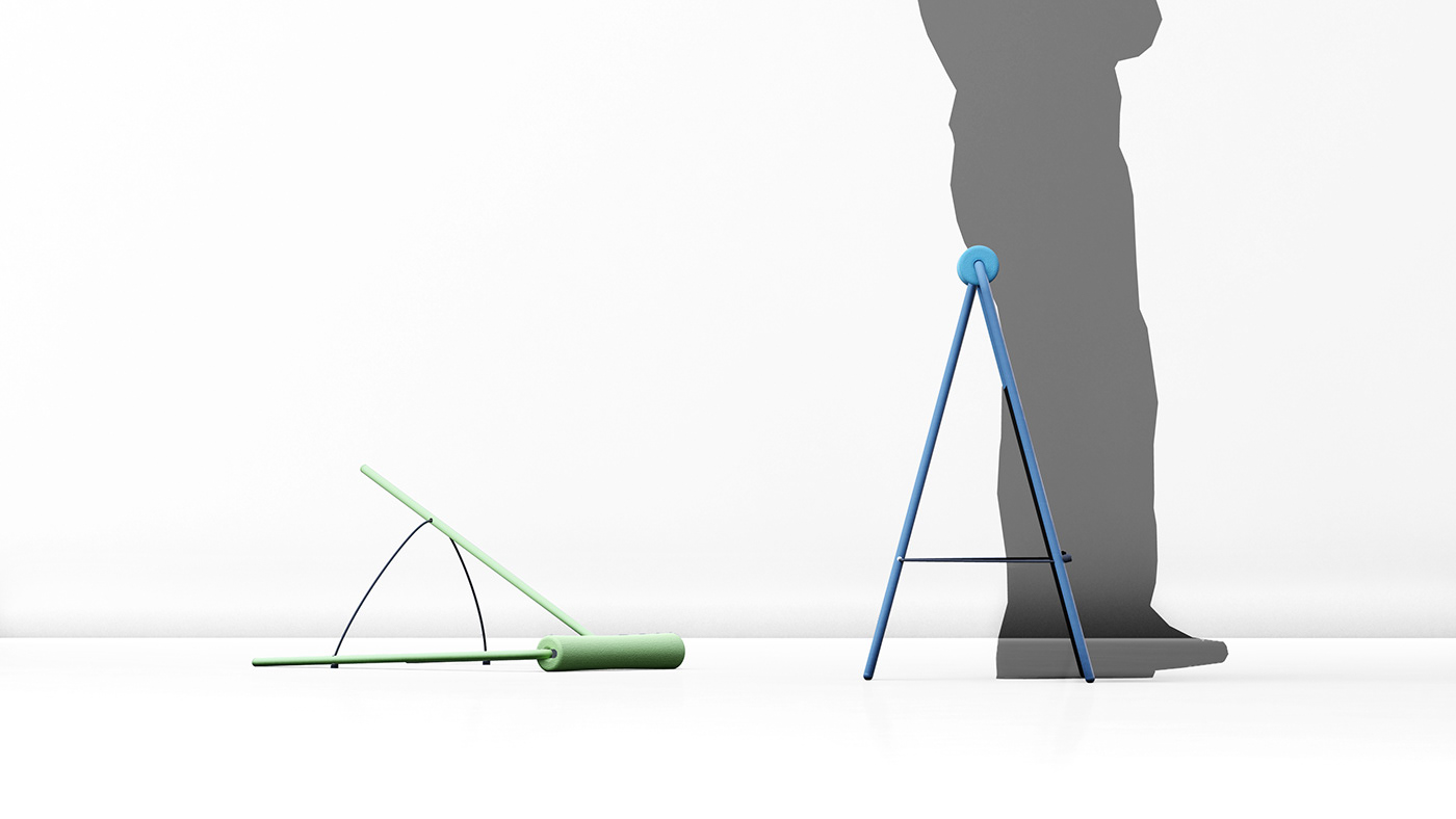 tandem，stand，furniture，simple and convenient，