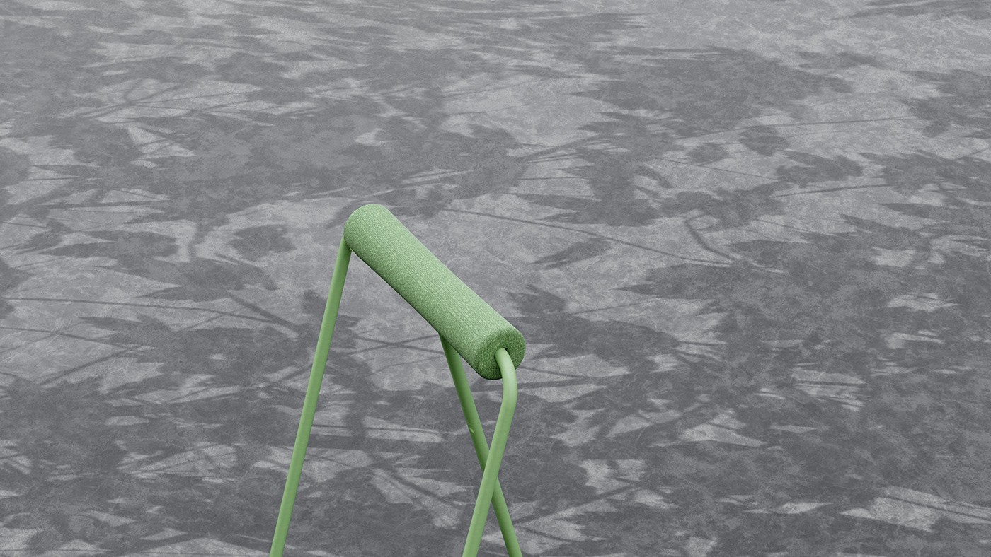 tandem，stand，furniture，simple and convenient，