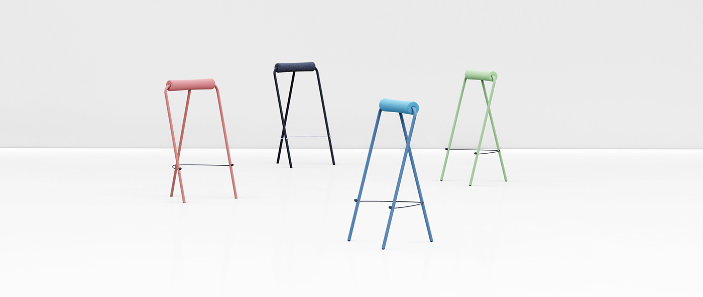 tandem，stand，furniture，simple and convenient，