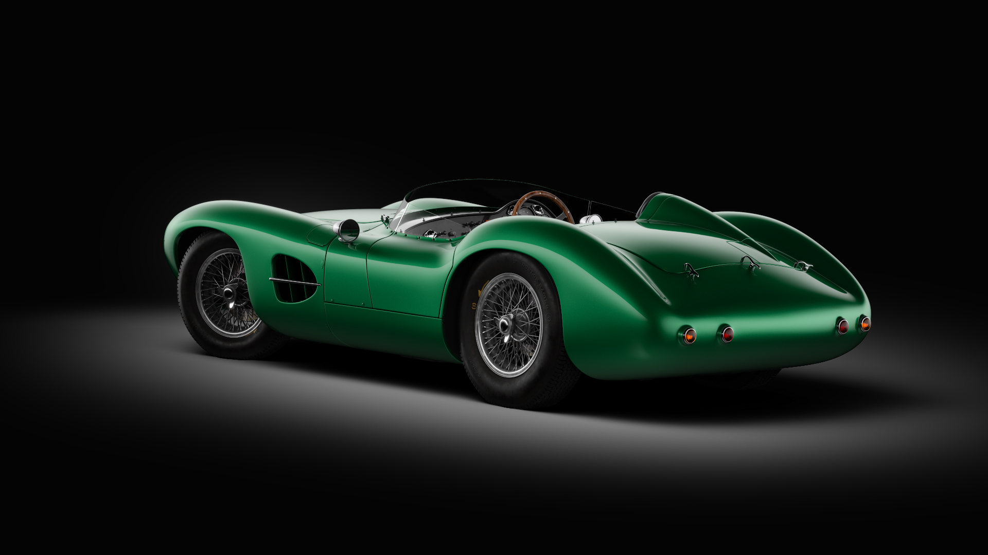 Antique racing car，Aston Martin，Automobile design，