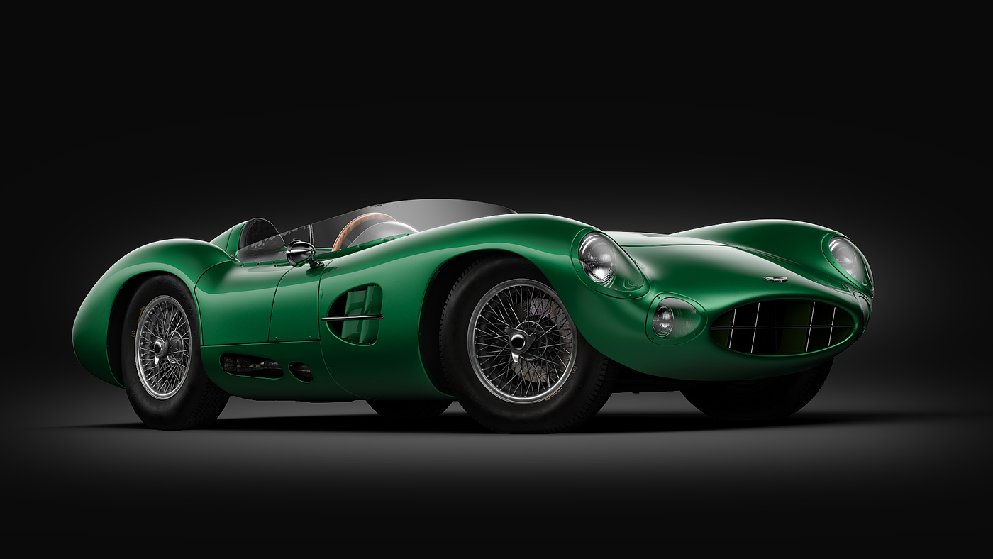 Antique racing car，Aston Martin，Automobile design，