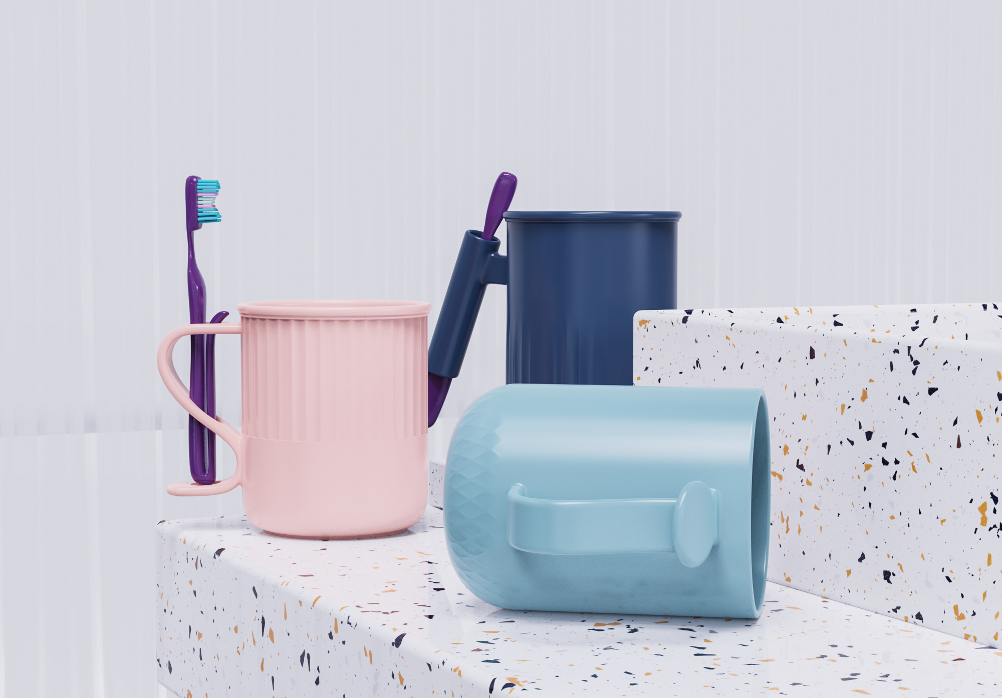 Toothbrush mouthwash cup，