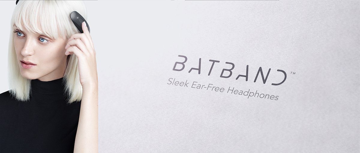 Earless earphone，Minimalism，Futurist，smooth，Bat belt，