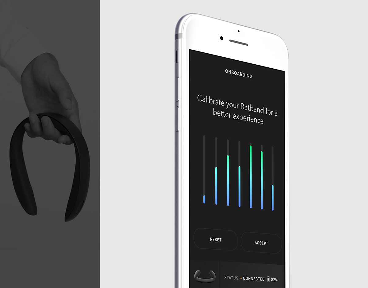 Earless earphone，Minimalism，Futurist，smooth，Bat belt，