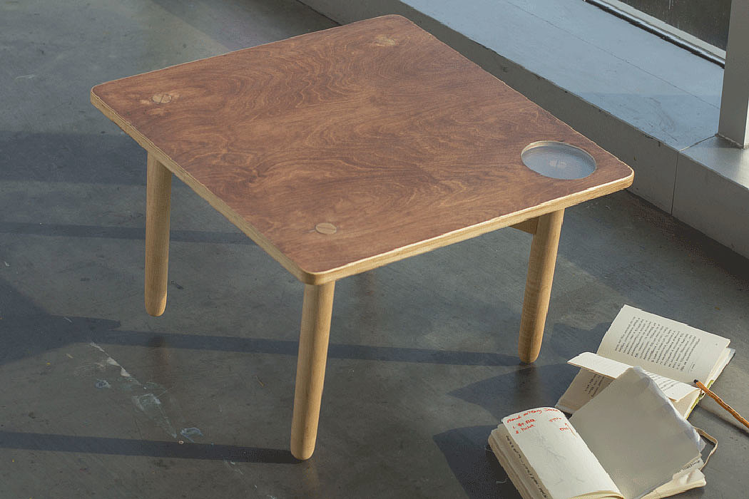 透明，艺术，木质，桌子，