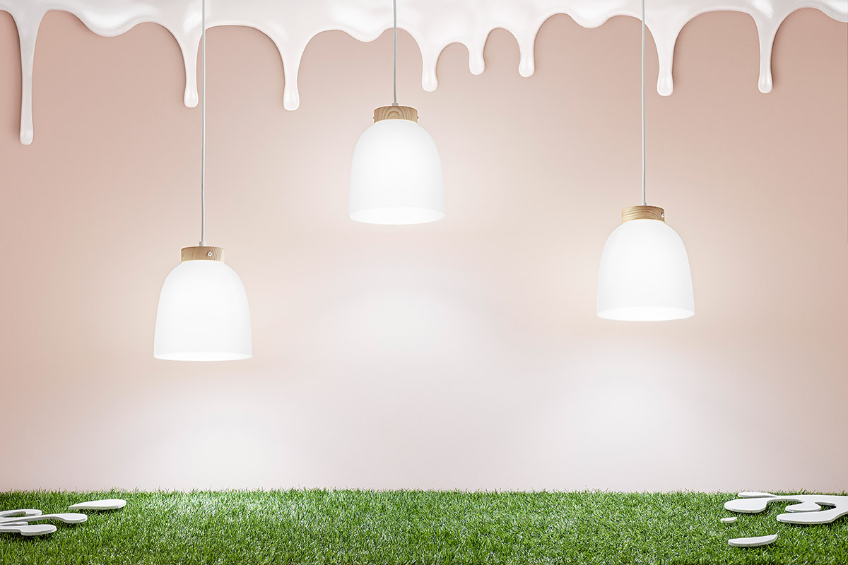 Milk lamp，Creative design，Spain，inspiration，