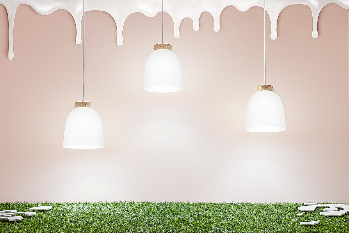 Milk lamp，Creative design，Spain，inspiration，