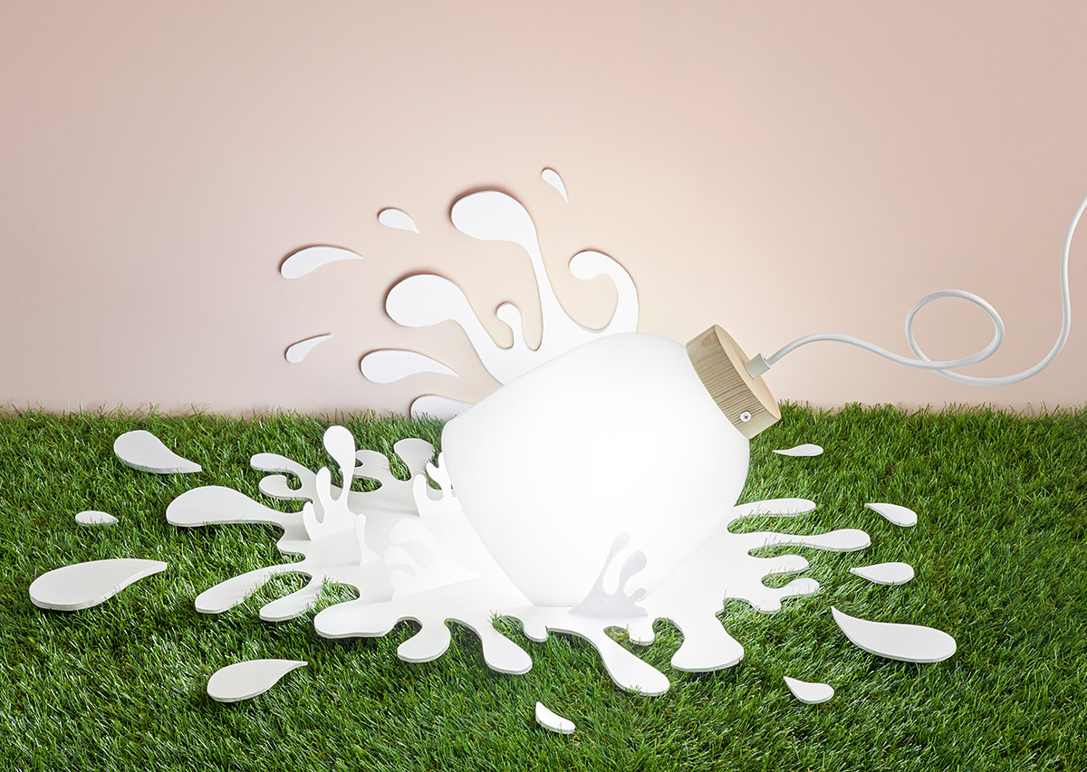 Milk lamp，Creative design，Spain，inspiration，