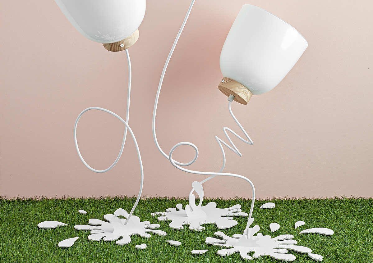 Milk lamp，Creative design，Spain，inspiration，