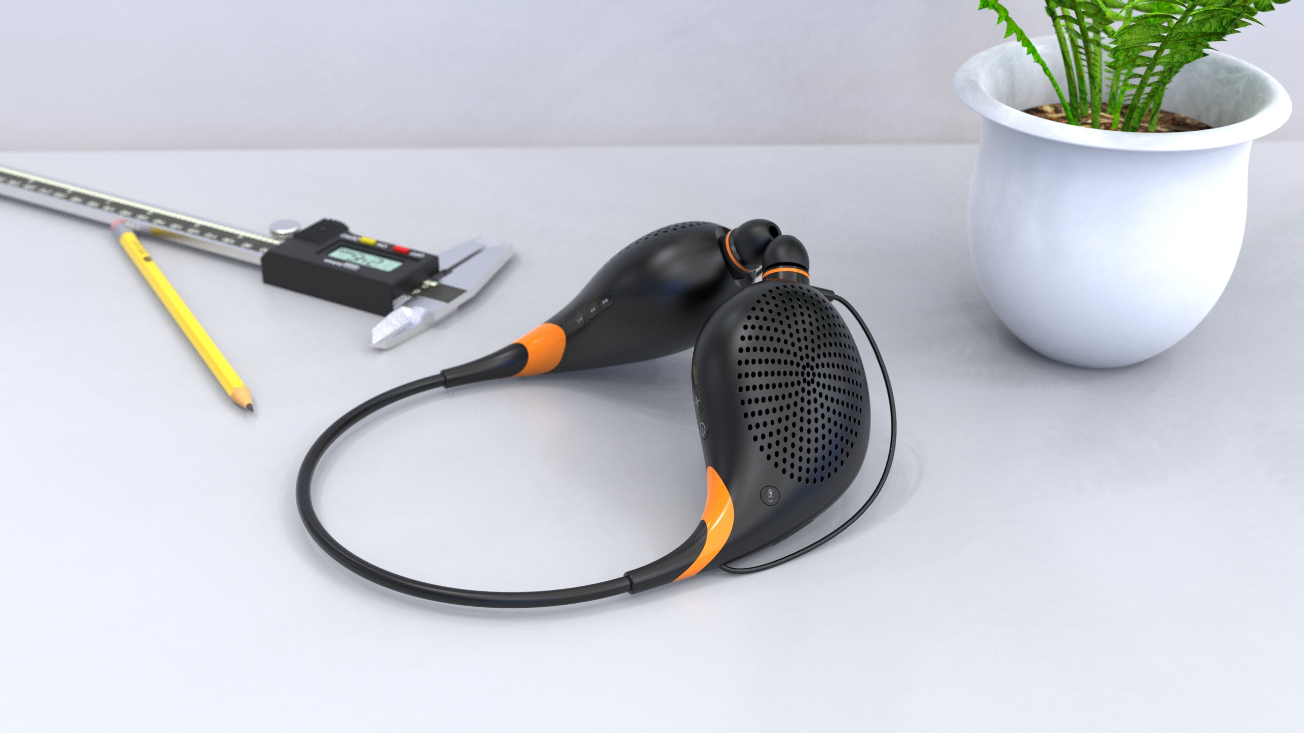 loudspeaker box，headset，outdoors，motion，