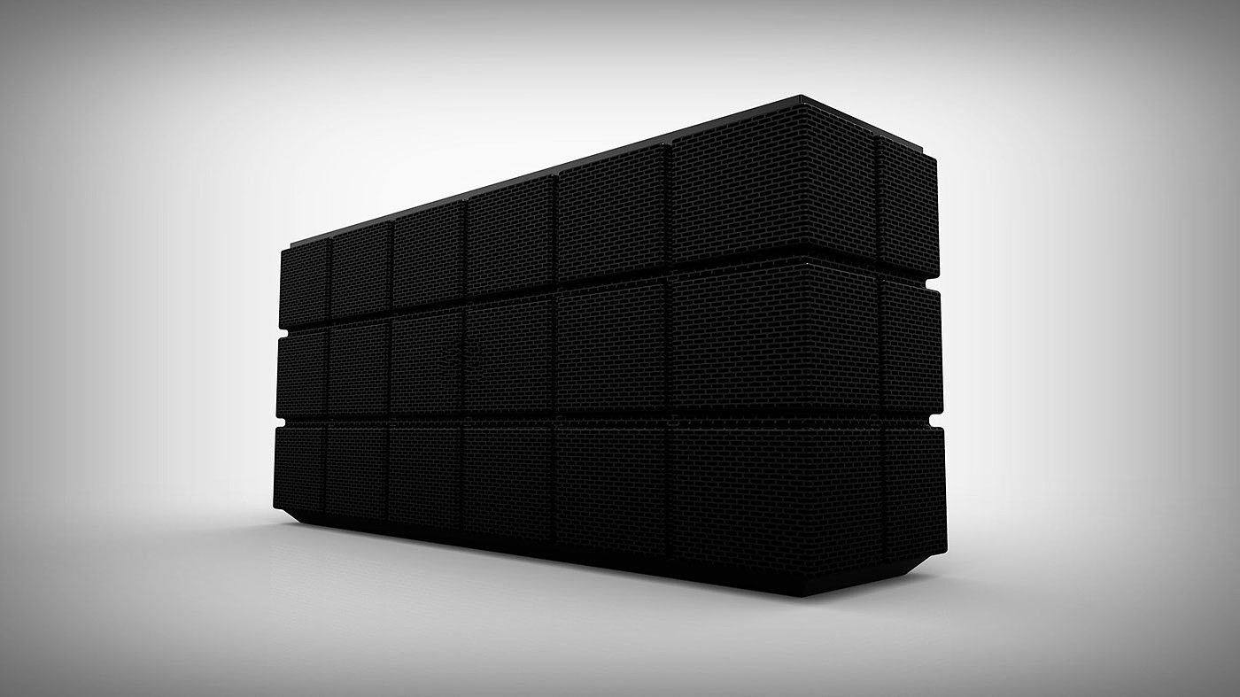 black，classic，Bluetooth，loudspeaker box，tilt，