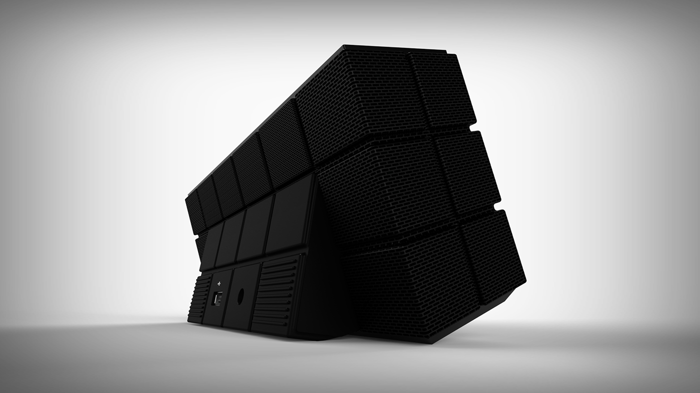 black，classic，Bluetooth，loudspeaker box，tilt，