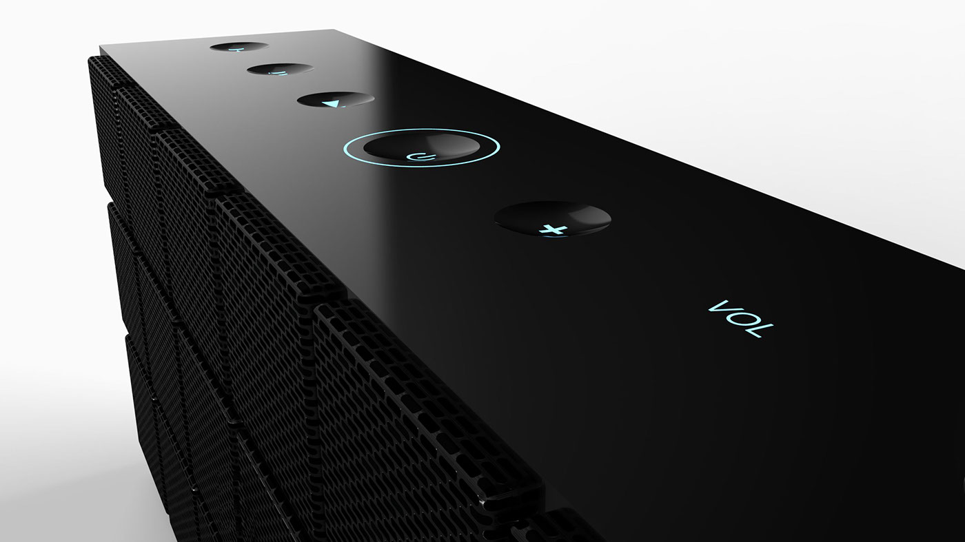 black，classic，Bluetooth，loudspeaker box，tilt，