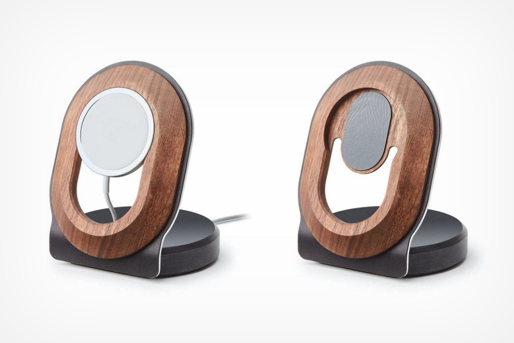 iPhone，Intelligent mobile phone，Wireless charging，Wooden support，