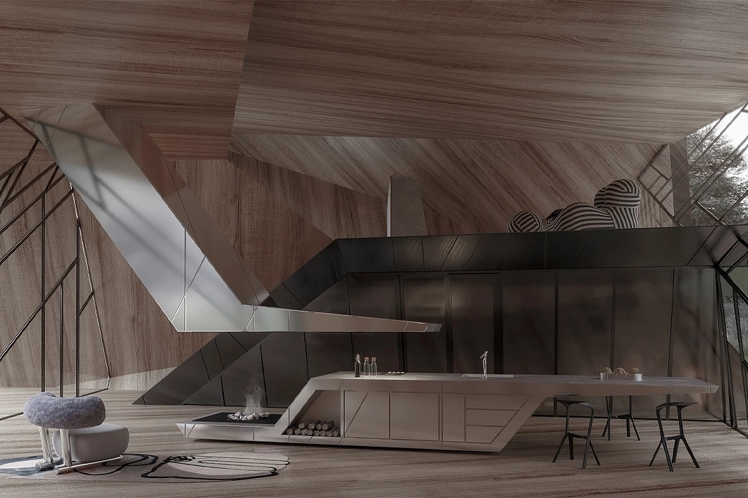 engine room，black，Colored glass，
