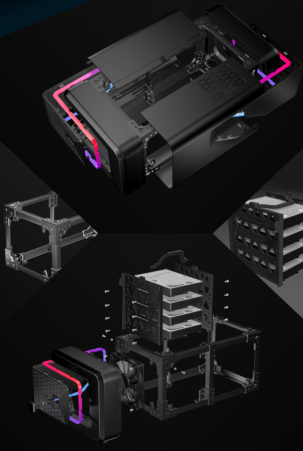 wi-fi，personal computer，The server，black，