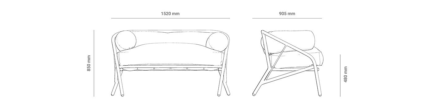 sofa，garden，Argon welding，